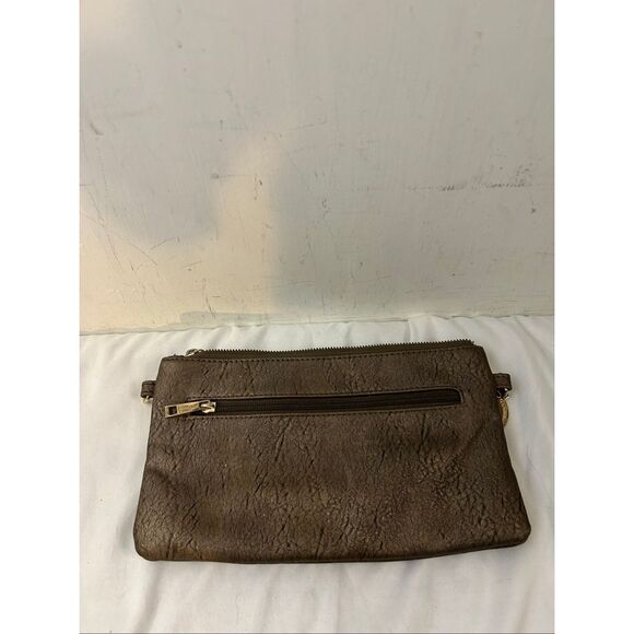 Traci Lynn studded 3d style gothic clutch bag zipper 10.5"x6" - Picture 7 of 10